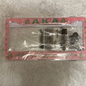 Pink AKA License Plate Frame